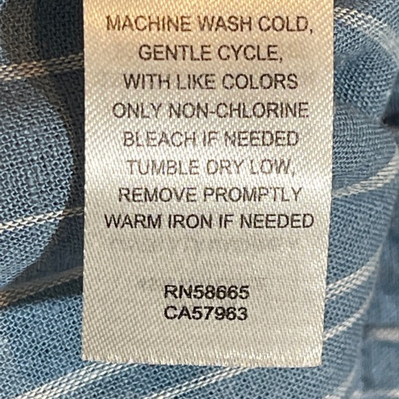 Nordstrom linen rayon blend striped pants size medium - Picture 5 of 5